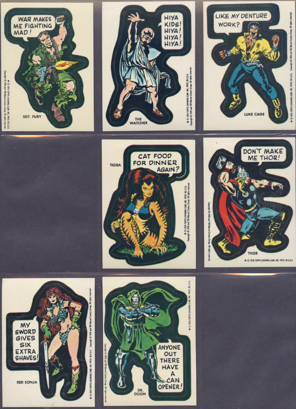 Topps Marvel Super Heroes!!